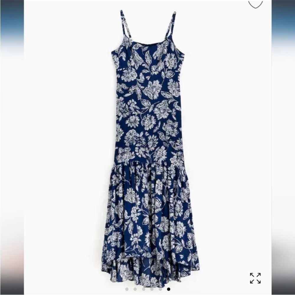 Madewell Textured Maxi Slip Dress In Floral size 8 NWT